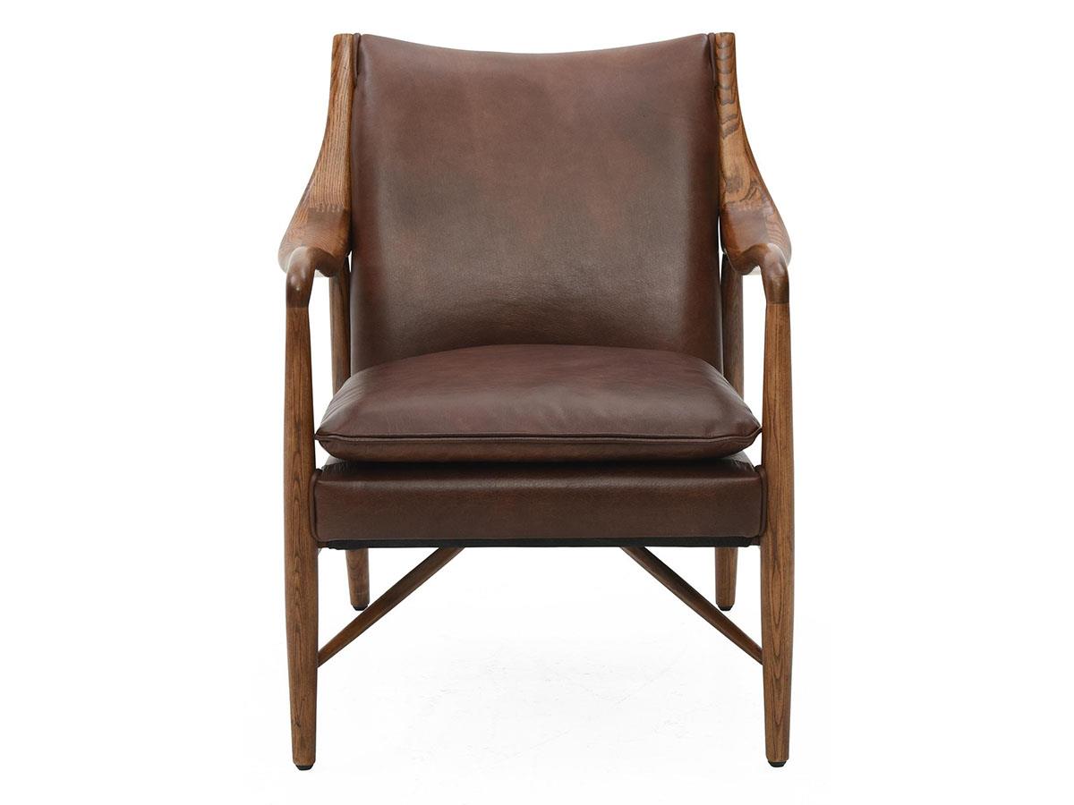 Kiannah Top-Grain Leather Club Chair